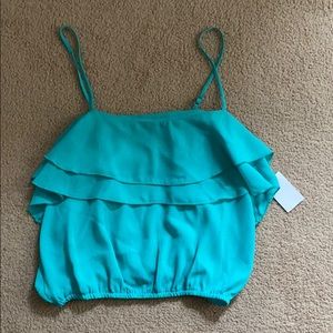 Aqua crop top